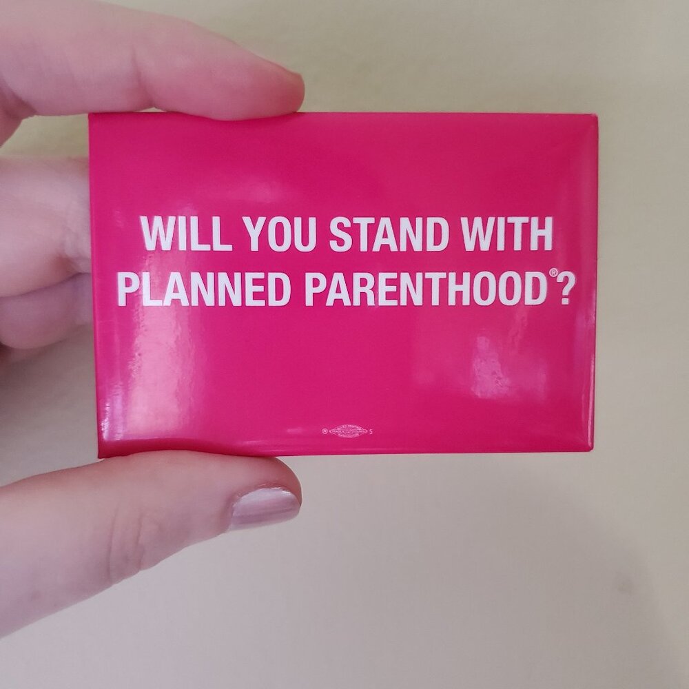 Large Pink Planned Parenthood Pin